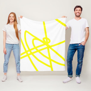 Abstrakter Minimalismus Gelbe Linien Weiße Decke
