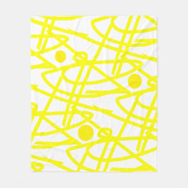 Abstrakter Minimalismus Gelbe Linien Weißer Decken