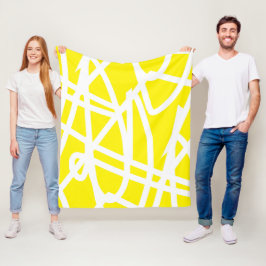 Abstrakter Minimalismus Weiße Linien Gelbe Decken