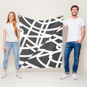 Abstrakter Minimalismus Weiße Linien Graue Decke
