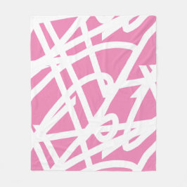 Abstrakter Minimalismus Weiße Linien Rosa Decken