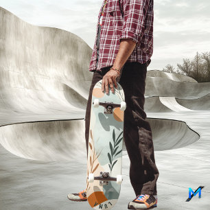 Abstrakter Minimalist - Sanftes Erdige Organische  Skateboard