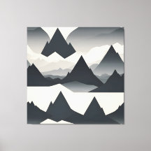 Abstrakter Minimalistischer Berg