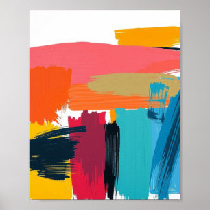 Abstrakter minimalistischer Linienkunst-Druck Poster