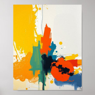 Abstrakter minimalistischer Linienkunst-Druck Poster