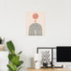 Abstrakter Minimalistischer Regenbogen, Sonne und  Poster (Home Office)