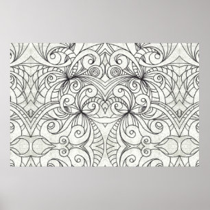 Abstrakter mit Blumenhintergrund des Plakats Poster