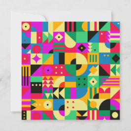 Abstrakter moderner Garten Feiertagskarte