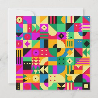 Abstrakter moderner Garten Feiertagskarte