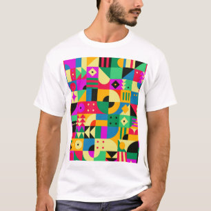 Abstrakter moderner Garten T-Shirt