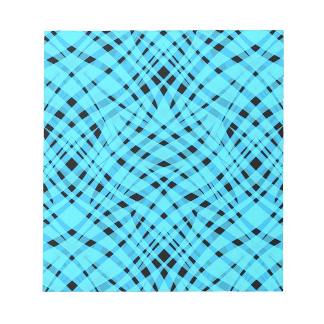 Abstrakter, moderner geometrisch hell gestreifter  notizblock (Vorderseite)