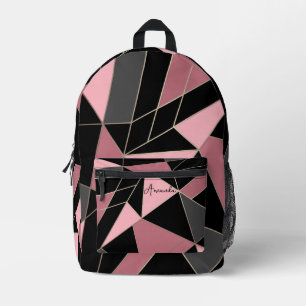 Abstrakter, moderner geometrischer Dreiecksdruck Bedruckter Rucksack