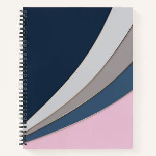 Abstrakter, moderner geometrischer, einfacher Druc Notizbuch