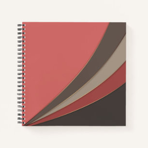 Abstrakter, moderner geometrischer, einfacher Druc Notizbuch