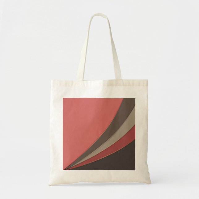 Abstrakter, moderner geometrischer, einfacher Druc Tragetasche (Vorne)