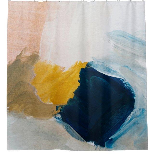 Abstrakter moderner Kunsthintergrund. Grau und  Duschvorhang (Vorderseite)