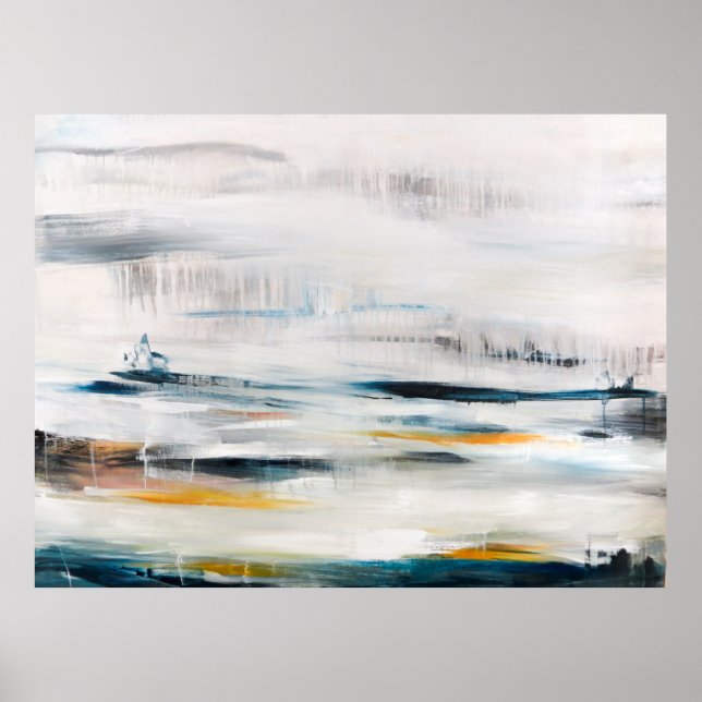 Abstrakter moderner Malhintergrund. zeitgemäß Poster (Vorne)