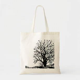Abstrakter, moderner Silhouette Tragetasche