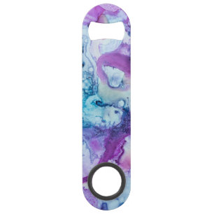*~* abstrakter moderner violetter blauer lila speed flaschenöffner