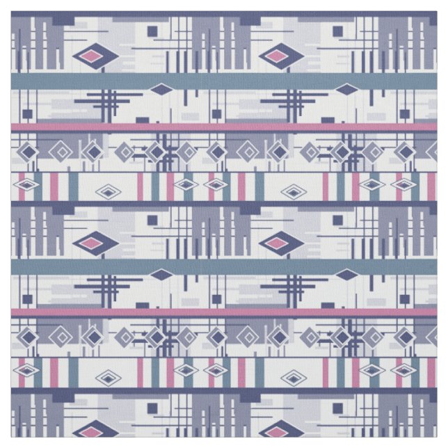Abstrakter moderner Ziergeometrienvintag Stoff (Muster)