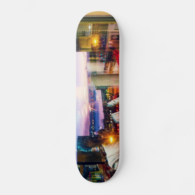 Abstrakter Morgenfotograf Skateboard (Vorderseite)