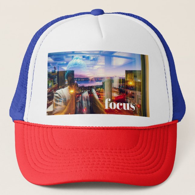 Abstrakter Morgenfotograf Truckerkappe (Vorderseite)