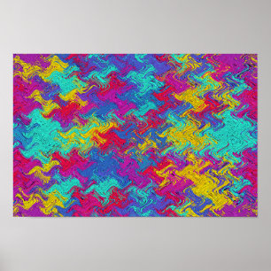 ABSTRAKTER MULTICOLOR WALL ART POSTER