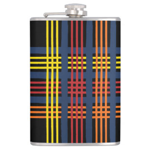 Abstrakter Multycolor-Flasche Flachmann