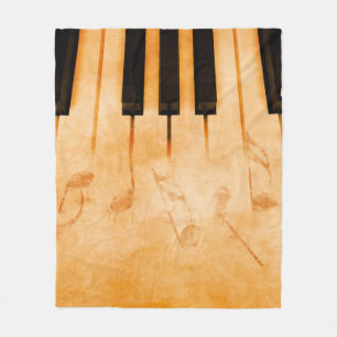 Abstrakter musikalischer Hintergrund - Tastatur un Fleecedecke
