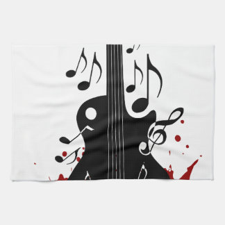 Abstrakter Musikhintergrund Handtuch