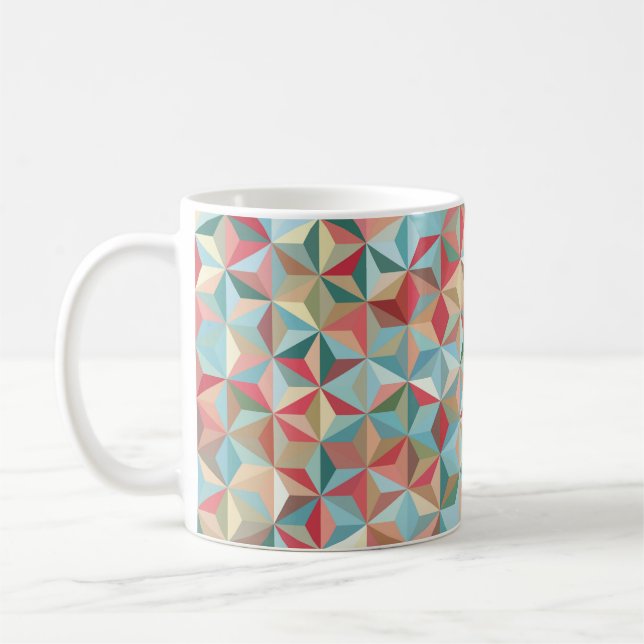 Abstrakter nahtloser Hintergrund aus Pastellfarben Kaffeetasse (Links)