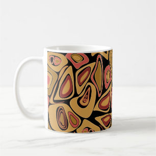 Abstrakter, nahtloser Texturdruck Kaffeetasse