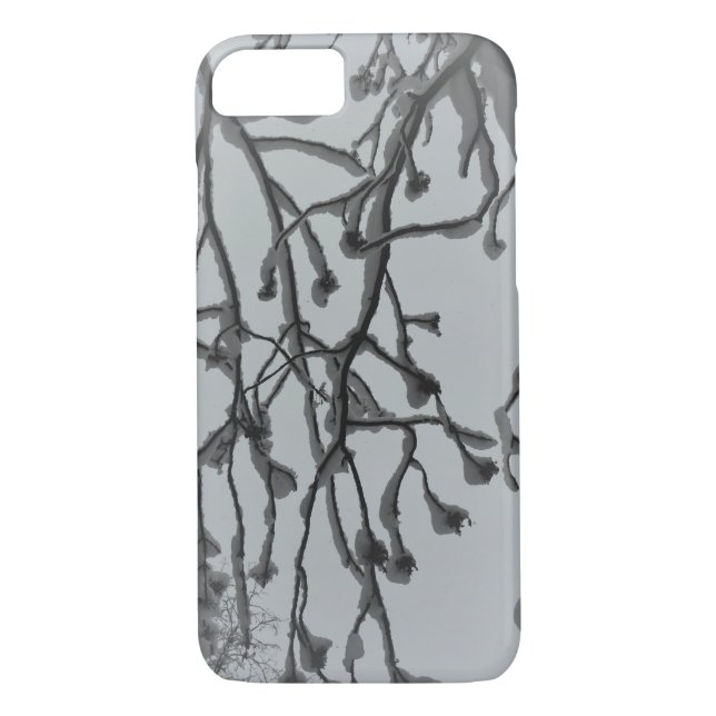 Abstrakter Naturbaum Snow iPhone / iPad Gehäuse Case-Mate iPhone Hülle (Rückseite)