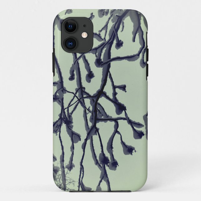 Abstrakter Naturbaum Snow iPhone / iPad Gehäuse Case-Mate iPhone Hülle (Rückseite)