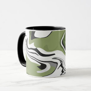 Abstrakter Naturfluss Tasse