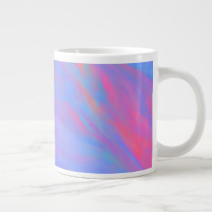 Abstrakter Neonfarbenstrom Jumbo-Tasse