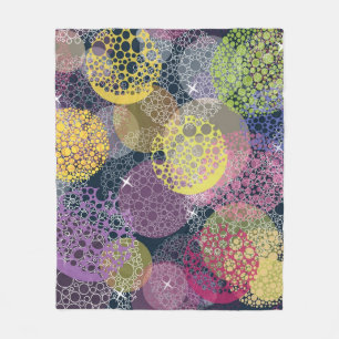 Abstrakter Niedlicher Polka-Dot-Kreis Fleecedecke