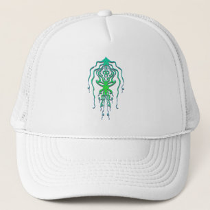 Abstrakter Octopus Tribal Tintenfisch Tattoo Desig Truckerkappe