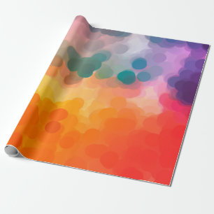 Abstrakter orange Wasserfarbhintergrund. Illustrat Geschenkpapier