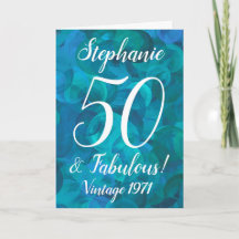 Abstrakter Ozean Blue Aquamarin 50 und fabelhafter