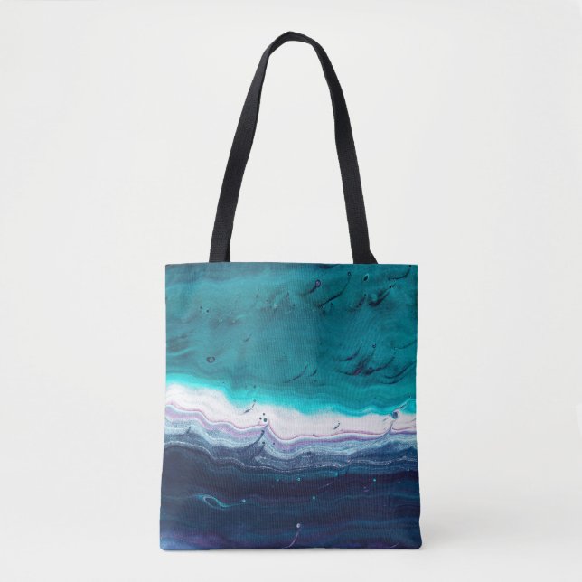 Abstrakter Ozean Tasche (Vorderseite)