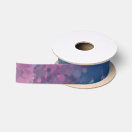 Abstrakter Painterly Spritzer Satinband