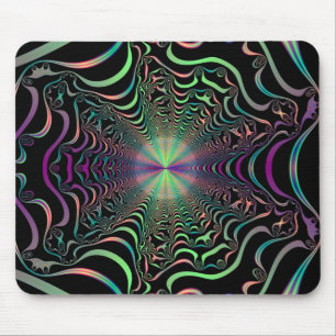 Abstrakter Pastell-Fraktal-Webmousepad Mousepad