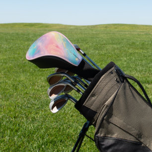 Abstrakter Pastell-Glitzer Nahtloses Muster Golf Headcover