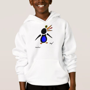 Abstrakter Penguin scherzt mit Kapuze Sweatshirt