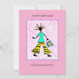 Abstrakter Phantastischer und stilvoller afrikanis Karte