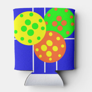 Abstrakter Pickleball Dosenkühler