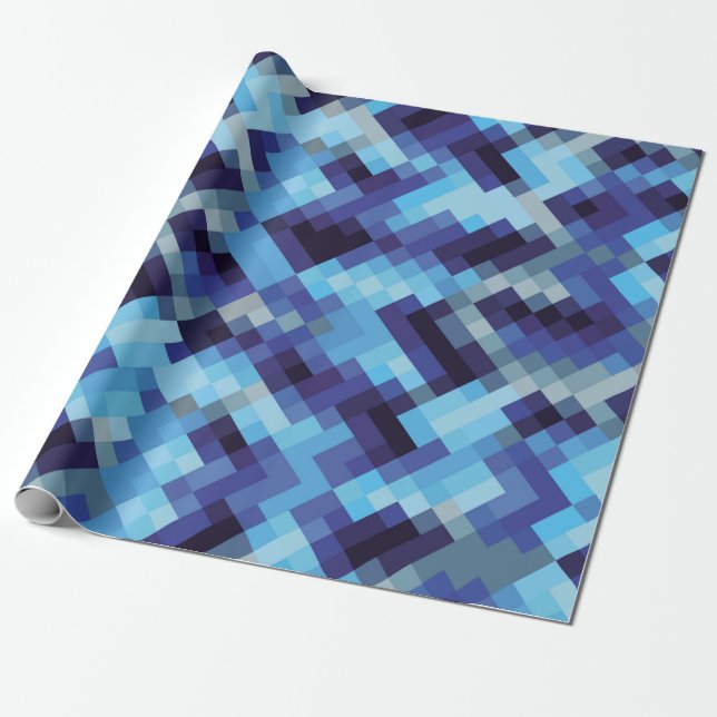  abstrakter Pixelmuster-Hintergrundpixel, abstrakt Geschenkpapier (Ungerollt)