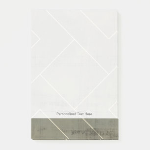 Abstrakter Plan mit geometrischen Formen Post-it Klebezettel