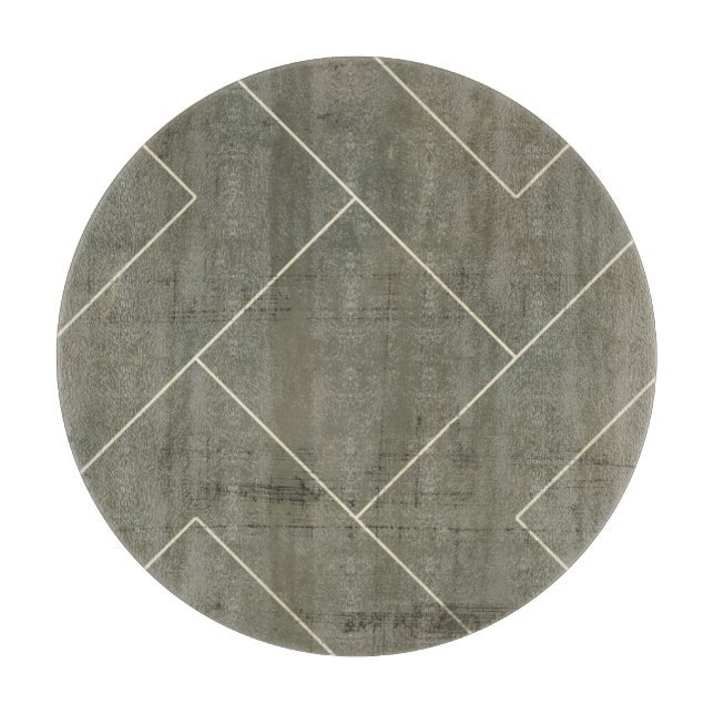 Abstrakter Plan mit geometrischen Formen Schneidebrett (Vorderseite)